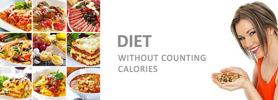 The options for dishes for diets without calories