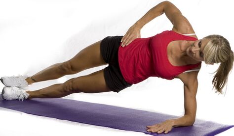 side plank to reduce belly fat and sides