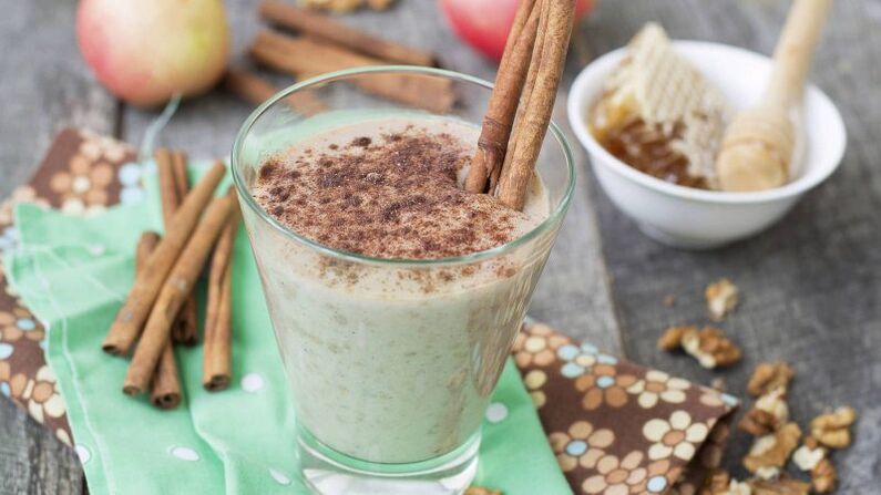 Drink kefir with cinnamon for a diet